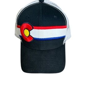 Colorado Truckers Hat Navy White Red Unisex